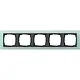 Gira 021585 afdekraam 5-voudig Event Opaque mint mat/antraciet mat