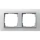Gira 021250 afdekraam 2-voudig Event Opaque wit mat/aluminium mat