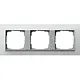 Gira 021350 afdekraam 3-voudig Event Opaque wit mat/aluminium mat