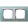 Gira 021251 afdekraam 2-voudig Event Opaque mint mat/aluminium mat