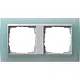 Gira 021251 afdekraam 2-voudig Event Opaque mint mat/aluminium mat