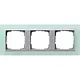 Gira 021351 afdekraam 3-voudig Event Opaque mint mat/aluminium mat