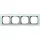 Gira 021451 afdekraam 4-voudig Event Opaque mint mat/aluminium mat