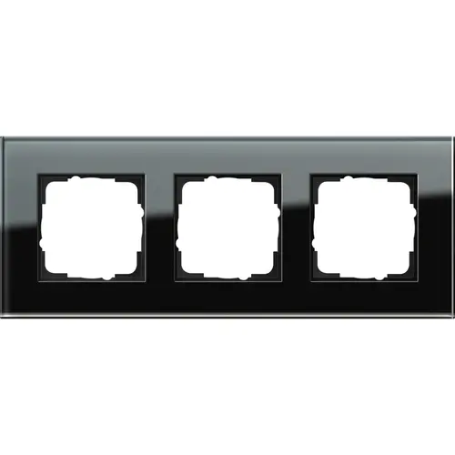 Gira 021305 afdekraam 3-voudig Esprit glas zwart
