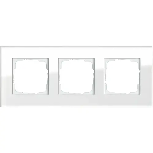 Gira 021312 afdekraam 3-voudig Esprit glas wit