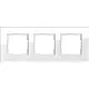 Gira 021312 afdekraam 3-voudig Esprit glas wit