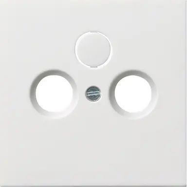 Gira 0869112 centraalplaat antenne / COAX wandcontactdoos F100 wit glans