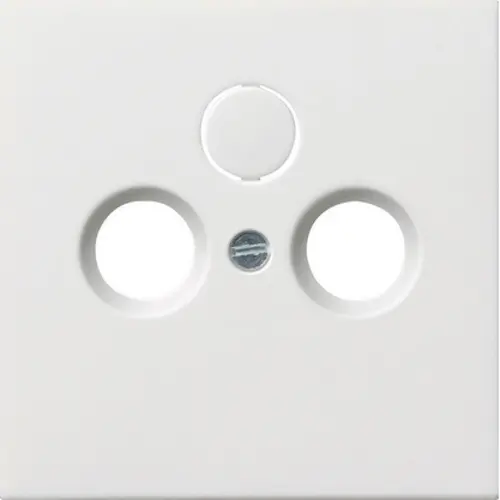 Gira 0869112 centraalplaat antenne / COAX wandcontactdoos F100 wit glans