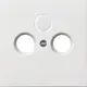 Gira 0869112 centraalplaat antenne / COAX wandcontactdoos F100 wit glans