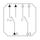 Gira 013900 wisselschakelaar/pulsdrukker combinatie