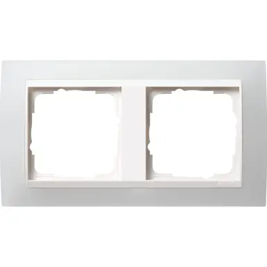 Gira 0212334 afdekraam 2-voudig Event Opaque wit mat/wit glans