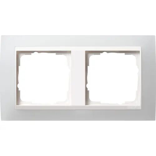 Gira 0212334 afdekraam 2-voudig Event Opaque wit mat/wit glans