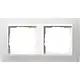 Gira 0212334 afdekraam 2-voudig Event Opaque wit mat/wit glans