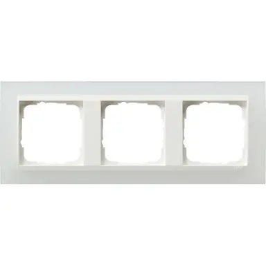 Gira 0213334 afdekraam 3-voudig Event Opaque wit mat/wit glans