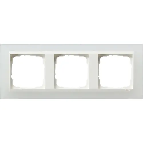 Gira 0213334 afdekraam 3-voudig Event Opaque wit mat/wit glans