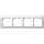 Gira 0214334 afdekraam 4-voudig Event Opaque wit mat/wit glans