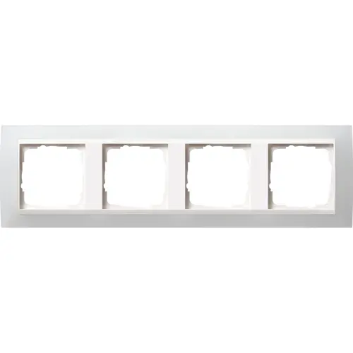Gira 0214334 afdekraam 4-voudig Event Opaque wit mat/wit glans