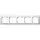 Gira 0215334 afdekraam 5-voudig Event Opaque wit mat/wit glans