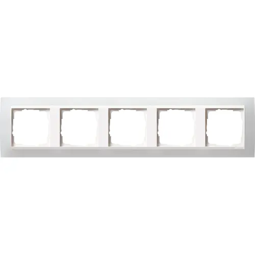 Gira 0215334 afdekraam 5-voudig Event Opaque wit mat/wit glans
