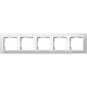 Gira 0215334 afdekraam 5-voudig Event Opaque wit mat/wit glans