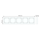 Gira 0215334 afdekraam 5-voudig Event Opaque wit mat/wit glans