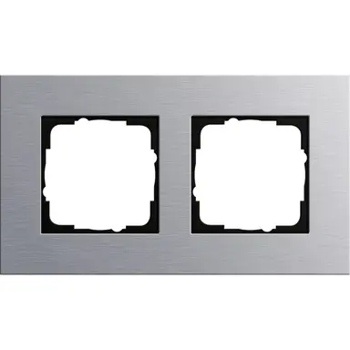 Gira 021217 afdekraam 2-voudig Esprit aluminium