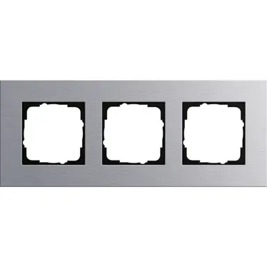 Gira 021317 afdekraam 3-voudig Esprit aluminium