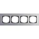 Gira 021417 afdekraam 4-voudig Esprit aluminium
