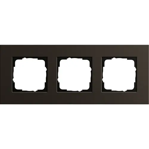 Gira 0213127 afdekraam 3-voudig Esprit aluminium bruin