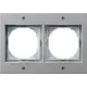 Gira 021265 afdekraam 2-voudig TX44 aluminium