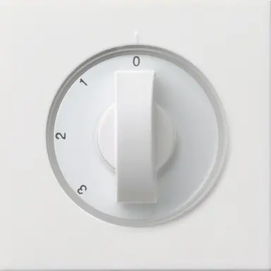 Gira 0669112 draaiknop driestandenschakelaar met nulstand F100 wit glans