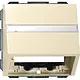 Gira 087001 datakap universeel met draagring Systeem 55 creme glans