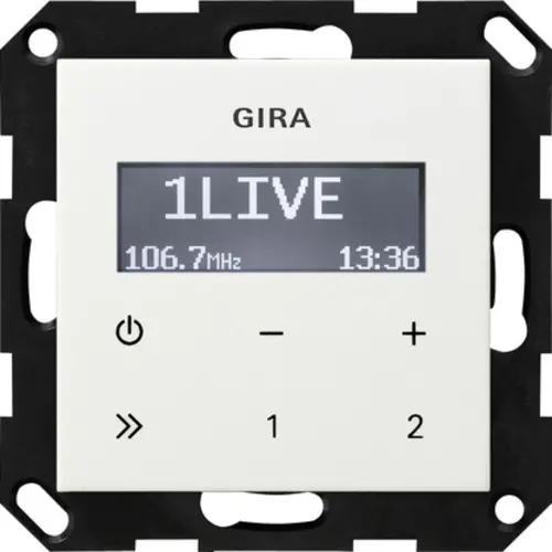 Gira 228403 inbouwradio RDS Systeem 55 wit glans