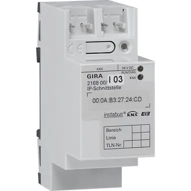 Gira 216800 ip-interface dra knx