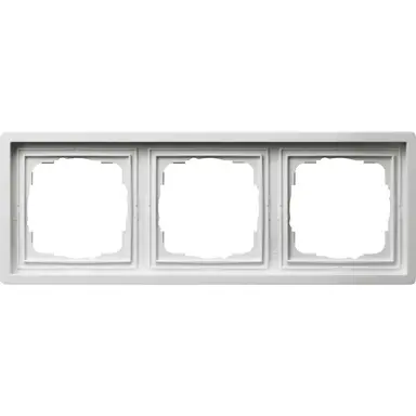 Gira 0213112 afdekraam 3-voudig F100 wit glans