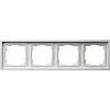 Gira 0214112 afdekraam 4-voudig F100 wit glans