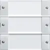 Gira 213303 wippenset drievoudig met tekstkader systeem 55 wit glans