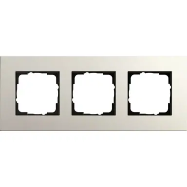 Gira 0213220 afdekraam 3-voudig Esprit linoleum-multiplex lichtgrijs