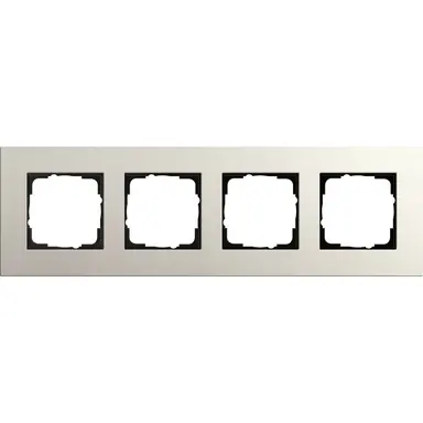 Gira 0214220 afdekraam 4-voudig Esprit linoleum-multiplex lichtgrijs