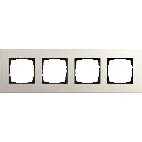Gira 0214220 afdekraam 4-voudig Esprit linoleum-multiplex lichtgrijs