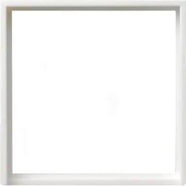Gira 028203 adapterraam met vierkante uitsparing 50x50 Systeem 55 wit glans