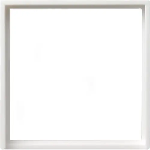 Gira 028203 adapterraam met vierkante uitsparing 50x50 Systeem 55 wit glans