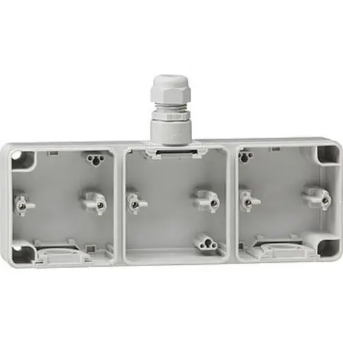 Gira 007335 bodemdeel 3-voudig 1xM20 opbouw IP44