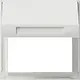 Gira 065466 overgangsplaat met klapdeksel TX44 wit
