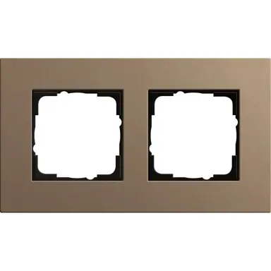 Gira 0212221 afdekraam 2-voudig Esprit linoleum-multiplex lichtbruin