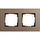 Gira 0212221 afdekraam 2-voudig Esprit linoleum-multiplex lichtbruin