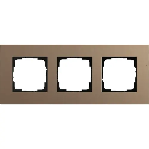 Gira 0213221 afdekraam 3-voudig Esprit linoleum-multiplex lichtbruin