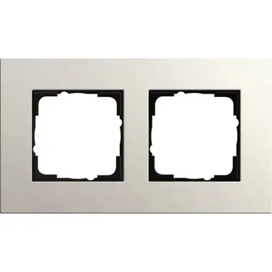 Gira 0212220 afdekraam 2-voudig Esprit linoleum-multiplex lichtgrijs