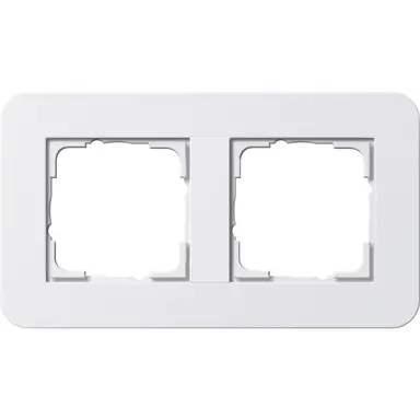 Gira 0212410 afdekraam 2-voudig E3 wit glans