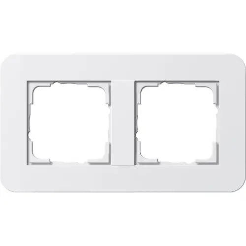 Gira 0212410 afdekraam 2-voudig E3 wit glans